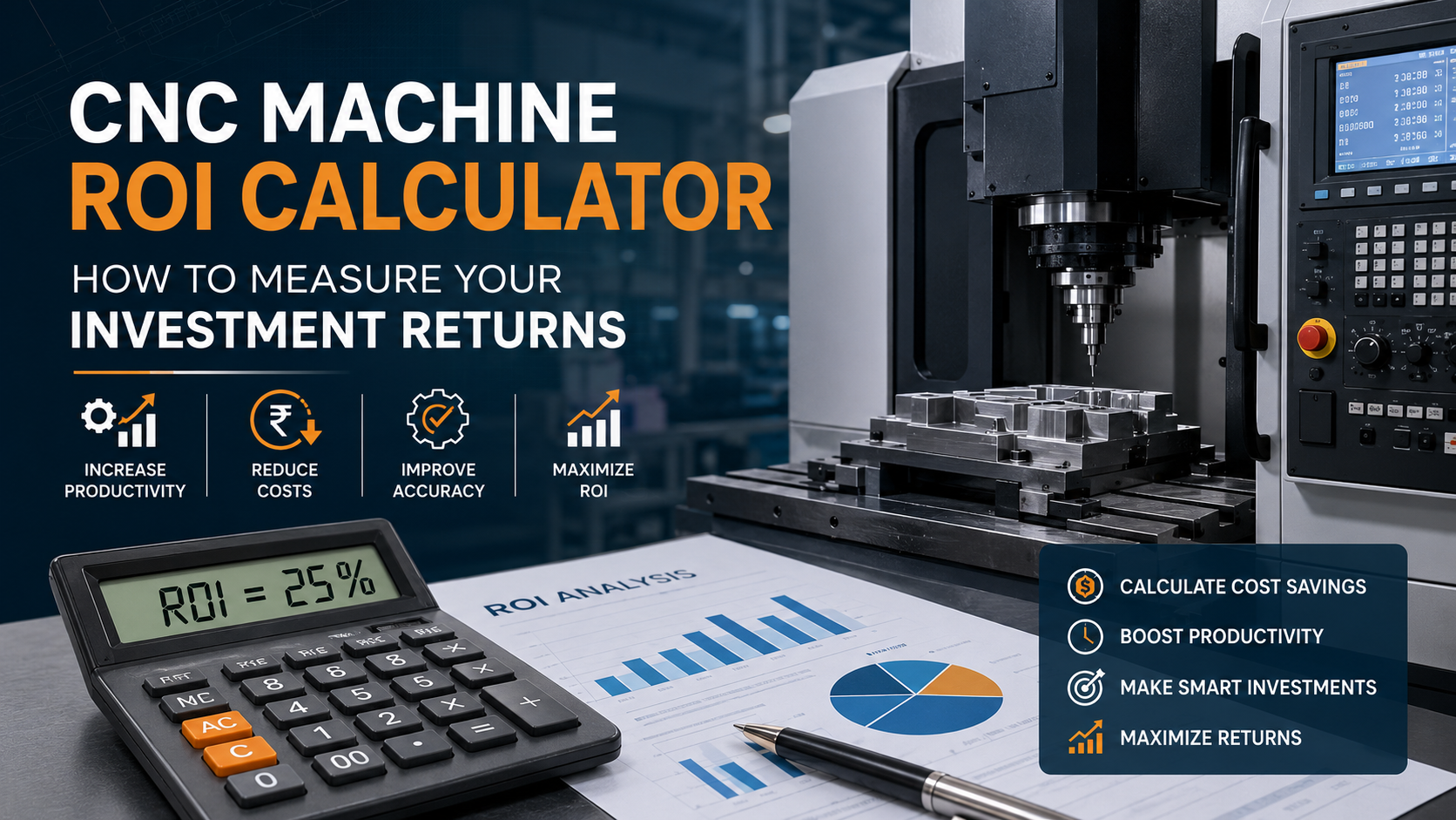 CNC Machine ROI Calculator: How to Measure Your Investment Returns